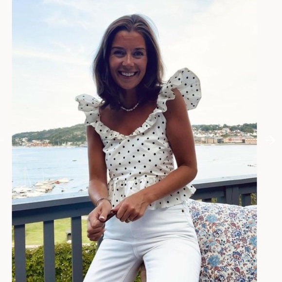 ***Sold*** H&M Cotton Peplum Top, As New - Size M - Picture 3 of 8